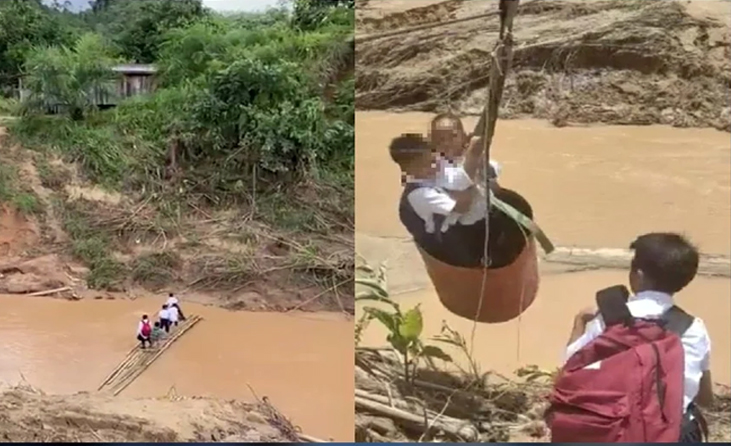 Jambatan Gantung Rosak Punca Murid Gadai Nyawa Ke Sekolah Sabah Post