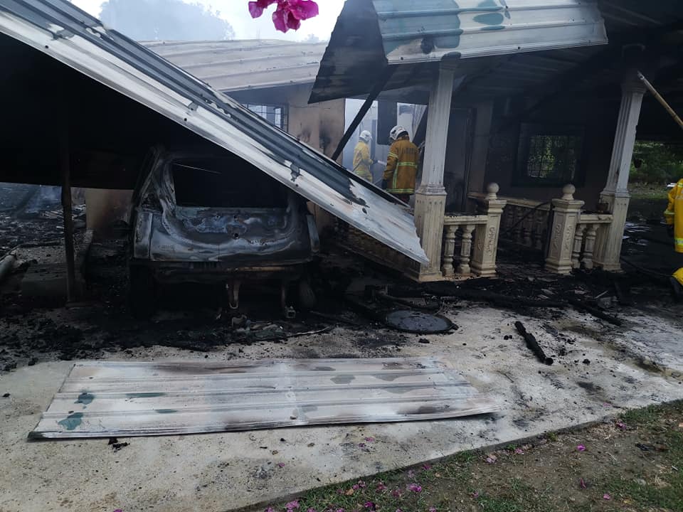 Rumah Dan Dua Buah Kereta Musnah Dalam Kebakaran  Sabah Post